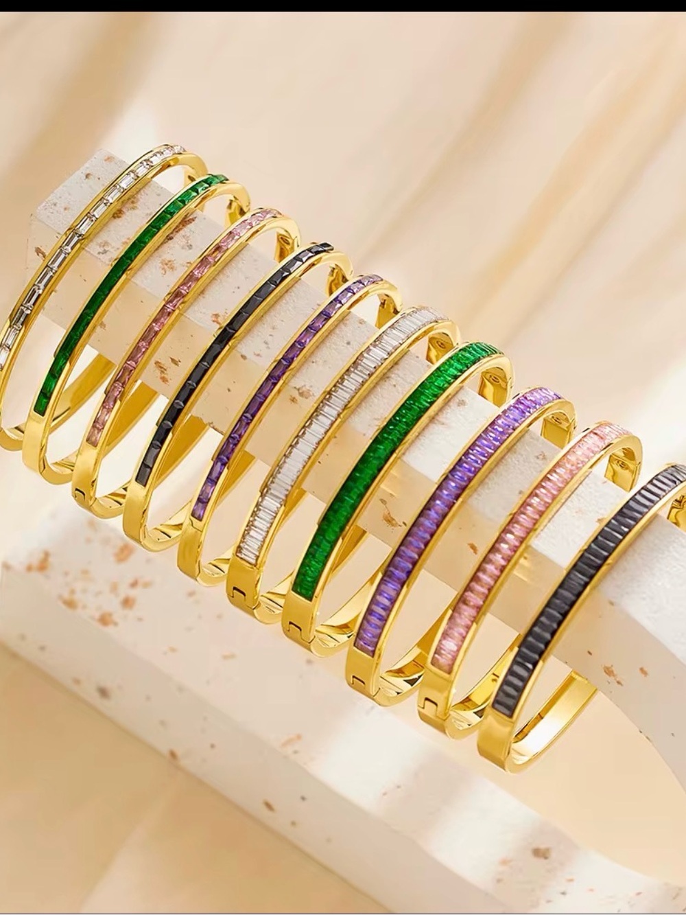 18k Gold Plated Bangle Bracelet
